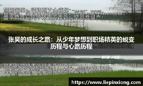 张昊的成长之路：从少年梦想到职场精英的蜕变历程与心路历程