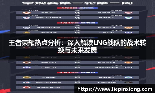 王者荣耀热点分析：深入解读LNG战队的战术转换与未来发展